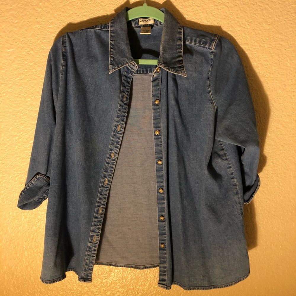 90’s Jean Button Up